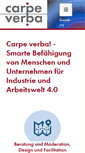 Mobile Screenshot of carpe-verba.de