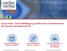 Tablet Screenshot of carpe-verba.de